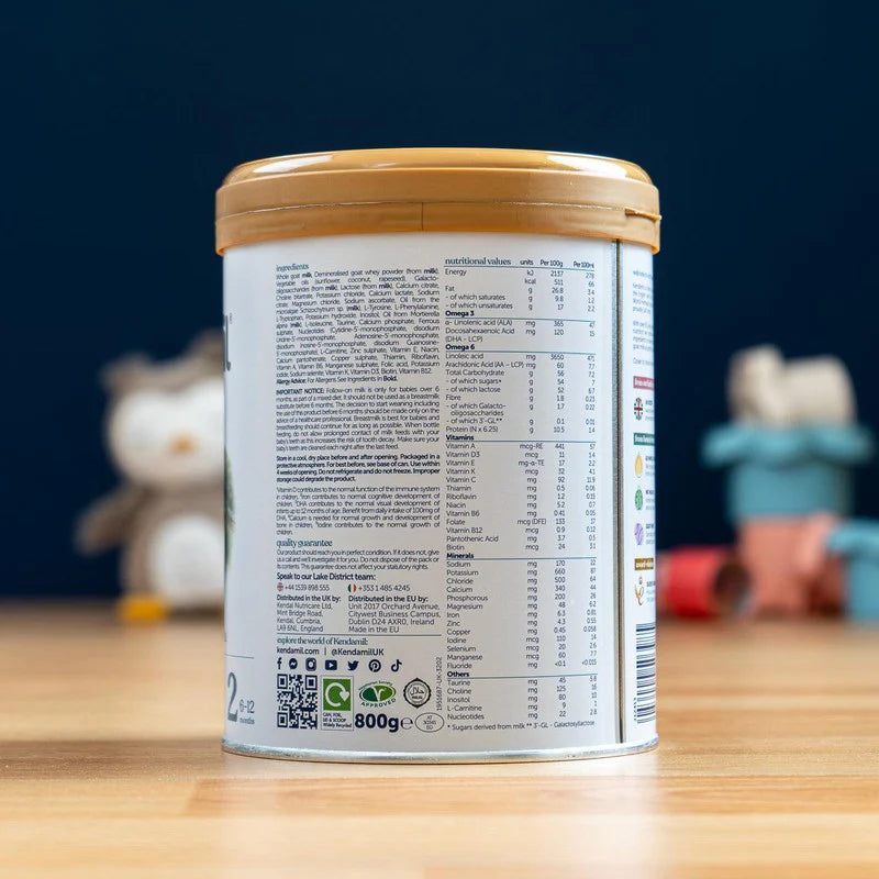 Kendamil Follow-on Goat Milk Stage 2 From 6 - 12 Months 800g
